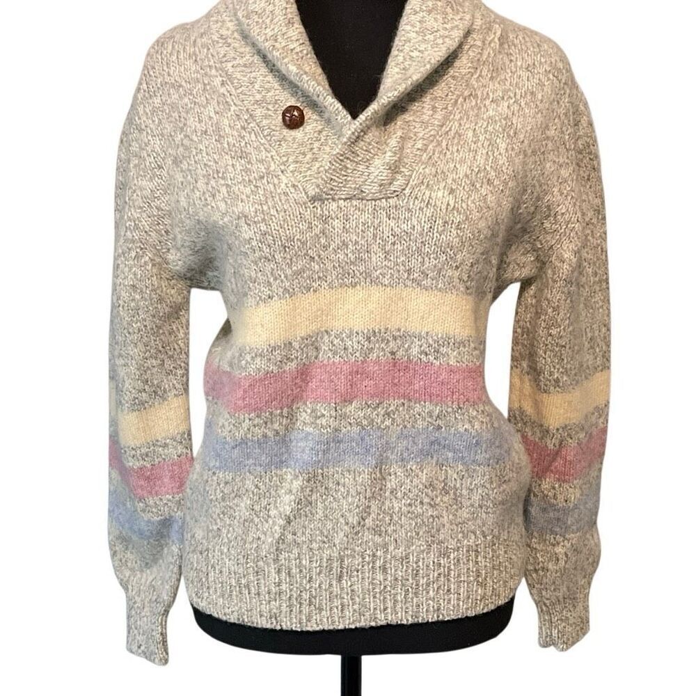 VTG Britches Great Outdoors Knit Wool Pullover Cardigan Sweater